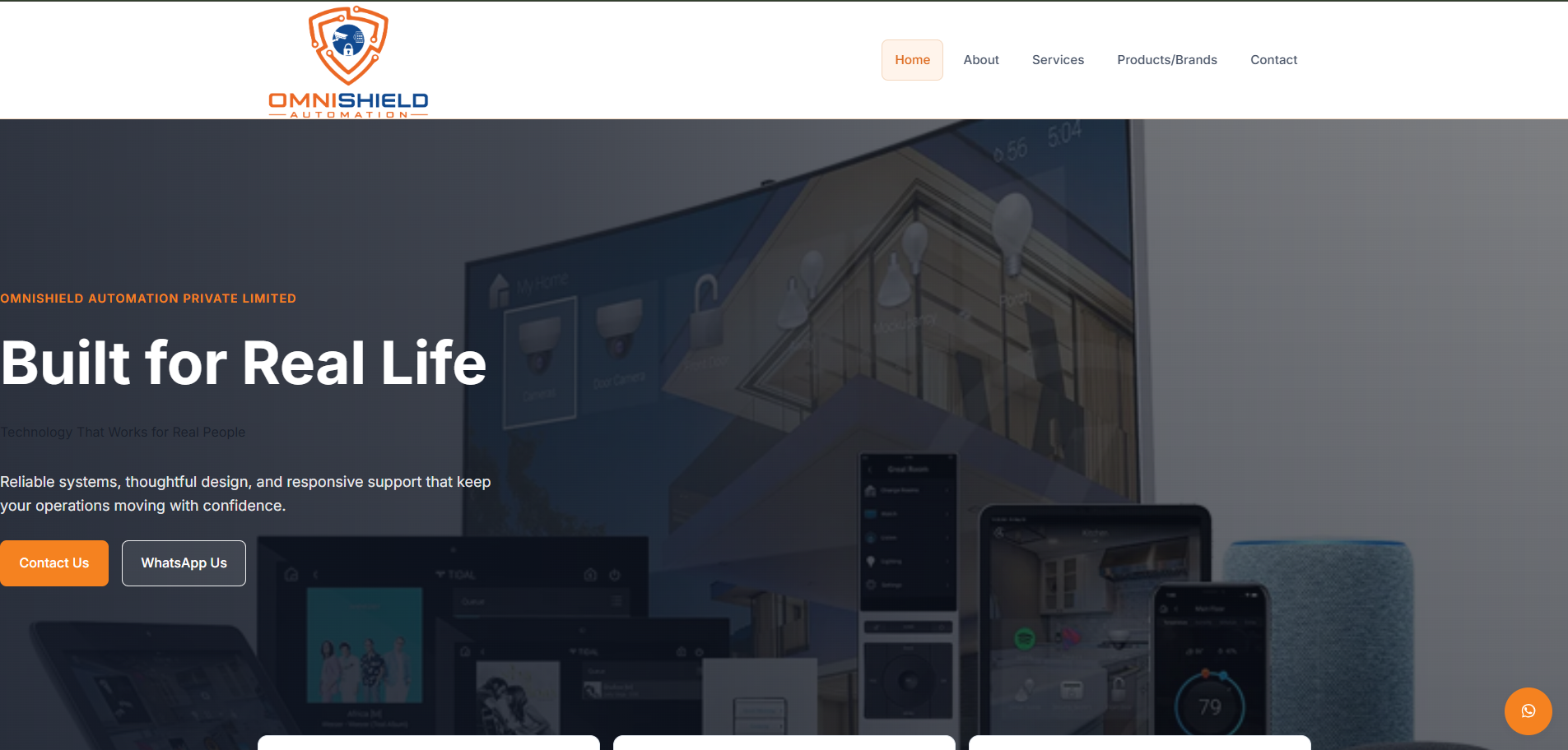 OmniShield Automation website preview